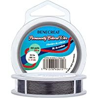 BENECREAT 200m 0.15mm Alambre de Cobre Alambre Manualidad Cable Metálico Alambre Flexible para Diseño de Bisutería…